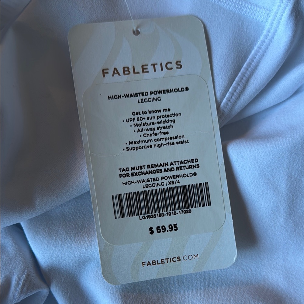 Fabletics White High-Waisted Leggings - Picture 5 of 5
